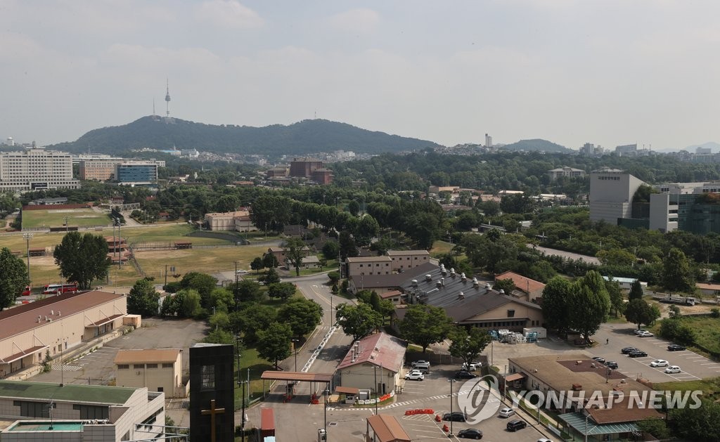  서울 용산 미군기지 모습