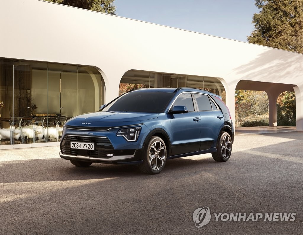 Kia Corp. a déclaré le lundi 24 janvier 2022 qu'il lancerait officiellement dans un jour la nouvelle version écologique du SUV Niro. (Photo fournie par Hyundai-Kia. Revente et archivage interdits)