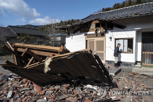 일본 동북지역에서 이틀만에 규모 5.5 지진…쓰나미 우려는 없어