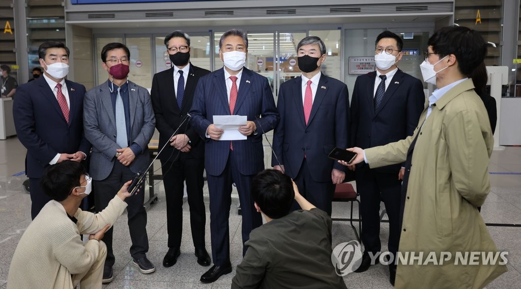 訪米の韓国政策協議代表団が帰国　合同軍事演習の正常化など議論