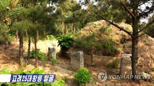 북한, 개성서 '고려 25대 경효왕릉' 발굴