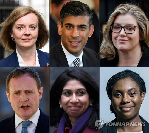 英 총리후보 6명중 유색인 3명…인종 다양해도 모두 보수색채