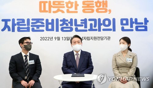 الرئيس يون يتعهد بتقديم الدعم للشباب بعد تركهم نظام الرعاية الاجتماعية