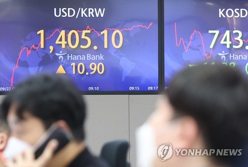 [환율 1,400원] ⑤금리 인상까지 겹쳐…주가 약세 불가피