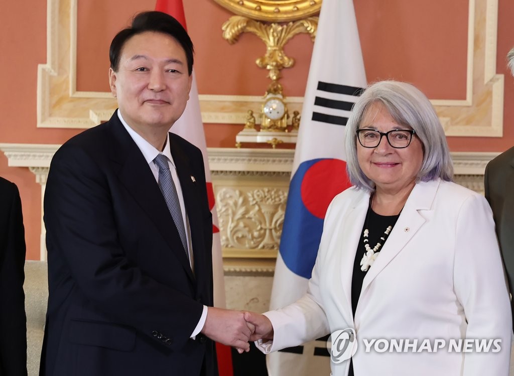 Yoon y la gobernadora general canadiense