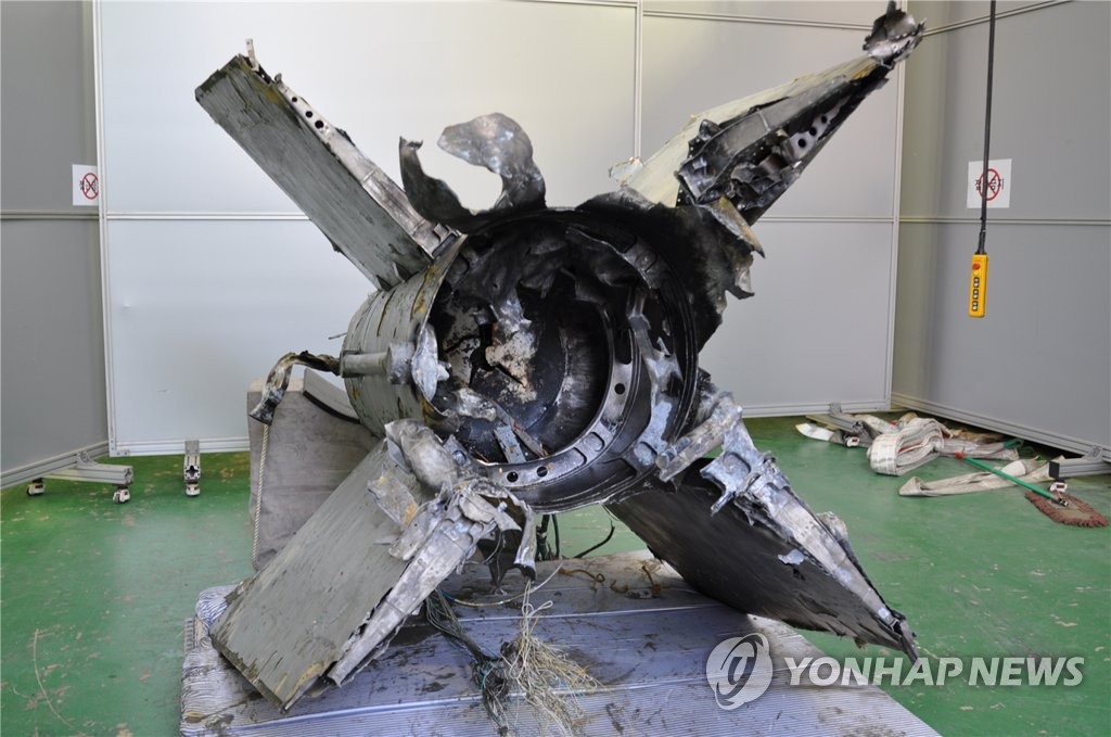 韓国軍が回収の北朝鮮ミサイル残骸　地対空ＳＡ５と判明