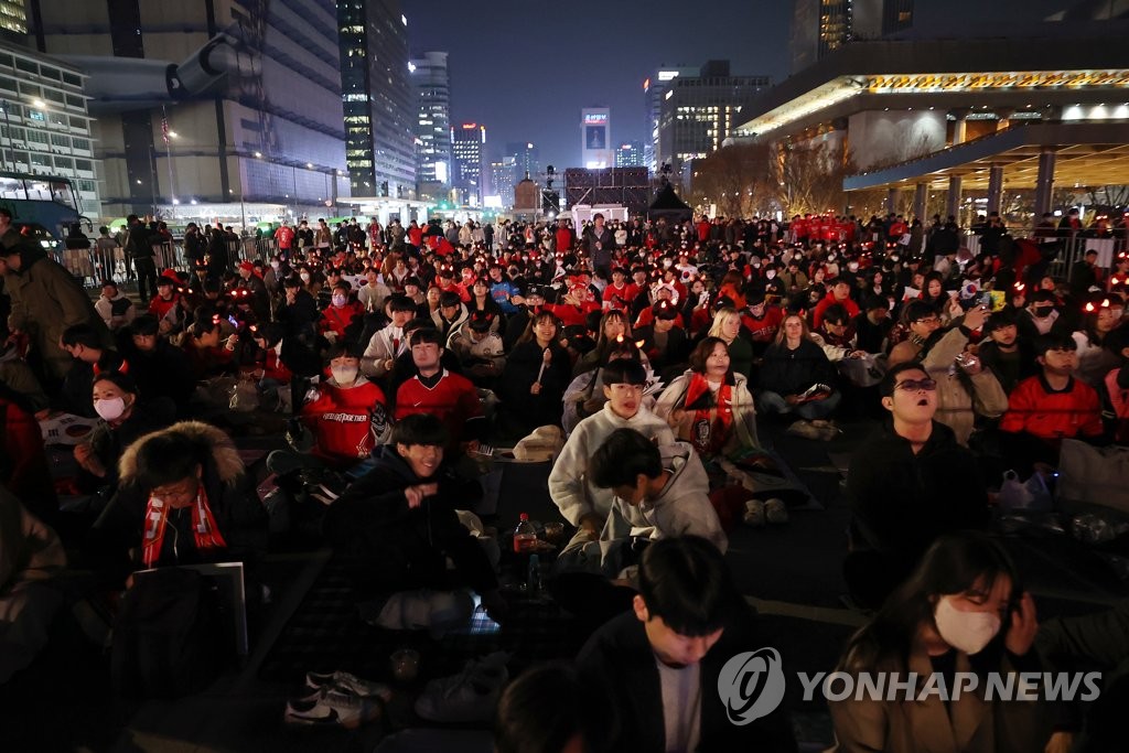 Vítores callejeros en Seúl