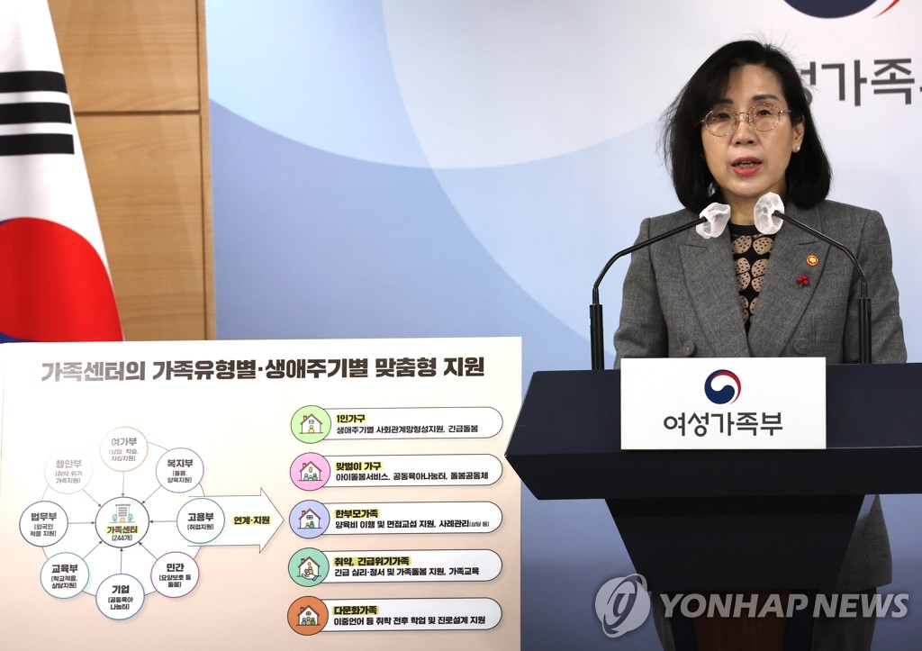 김현숙 장관, '가족센터 기능 활성화 방안' 발표