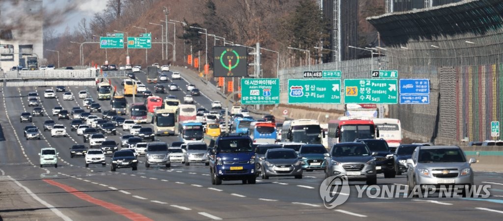 旧正月連休に２７８７万人移動　高速道路交通量も増加＝韓国