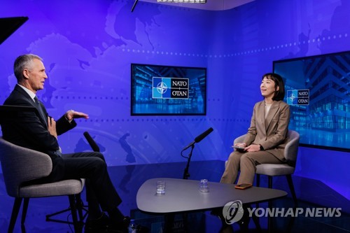 (Interview Yonhap) Stoltenberg, SG de l'Otan, parle de faire face aux défis et menaces mondiaux incluant la Chine