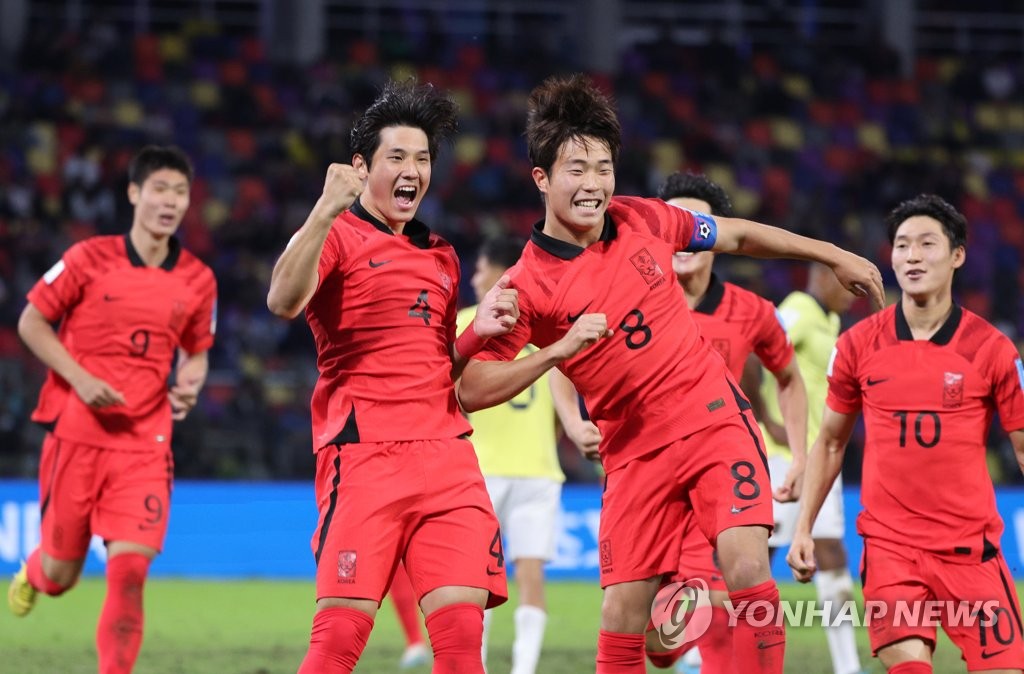 U-20 월드컵 '8강 진출'…김은중호, 에콰도르에 3-2 승리