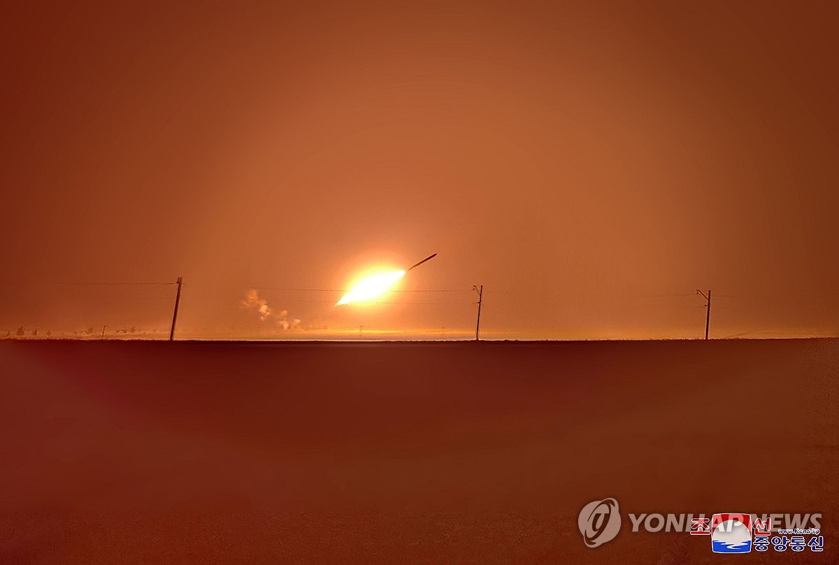 This photo, carried by North Korea's official Korean Central News Agency on Sept. 3, 2023, shows what the North called a drill for "simulated tactical nuclear attack" being staged the previous day. (For Use Only in the Republic of Korea. No Redistribution) (Yonhap)