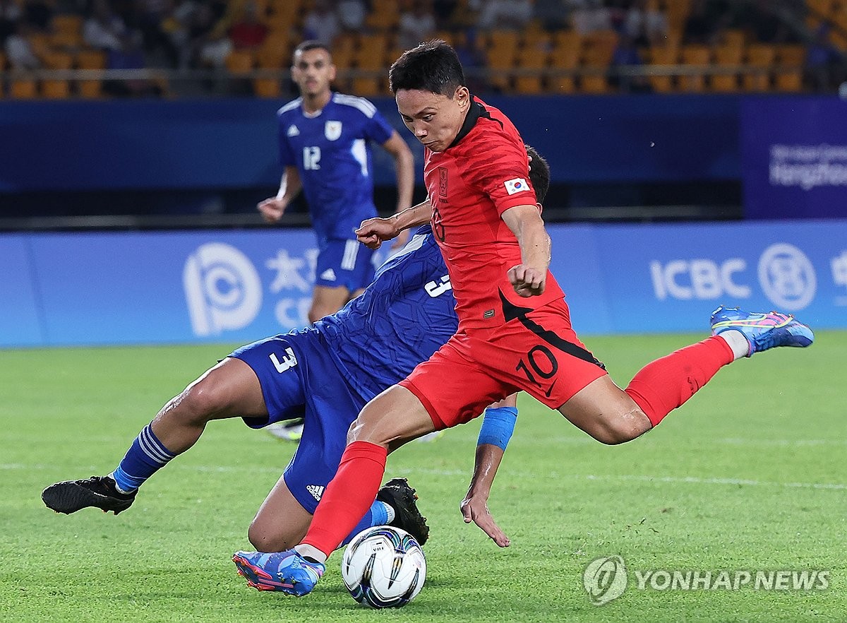 S. Korea beat Kuwait 9-0 in Asian Games men's football match