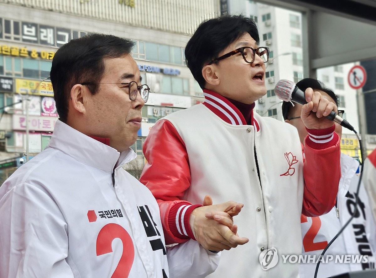 한동훈 위원장, 부천 지원 유세