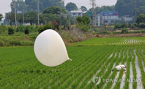 Corea del Norte lanza globos de basura hacia el Sur por 5º día consecutivo