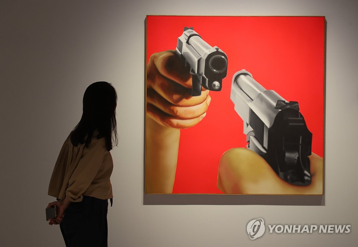 제임스 로젠퀴스트 전시 모습[연합뉴스 자료사진]