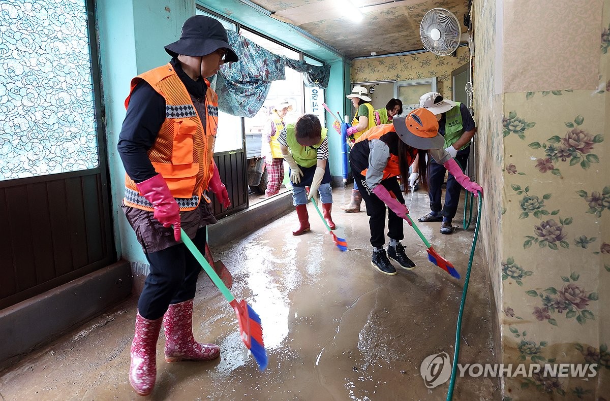 해남 침수주택 복구 손길