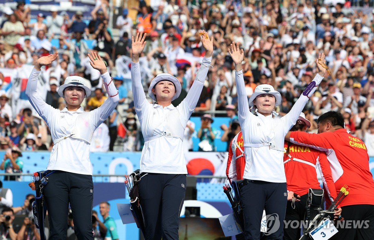 여자양궁, 만리장성 넘어 10연패