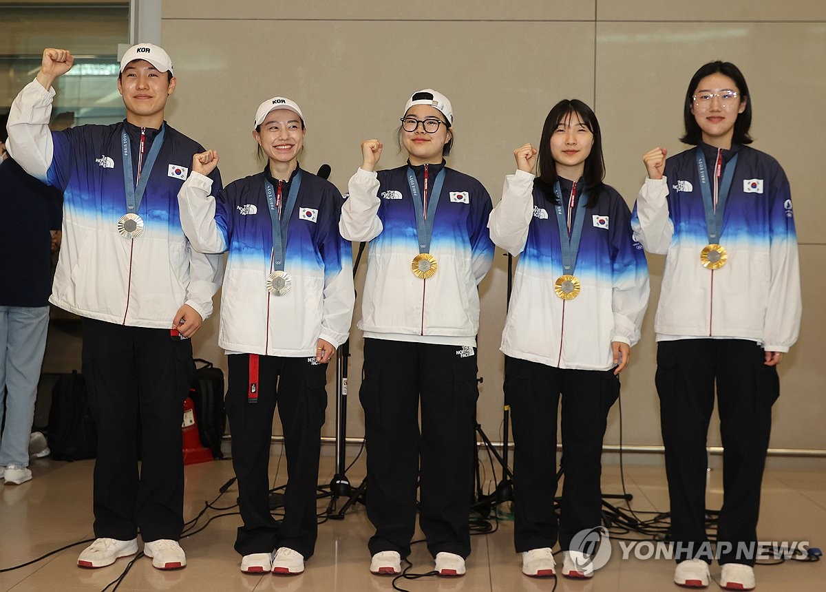 사격선수단 메달리스트 "대한민국 사격 파이팅"