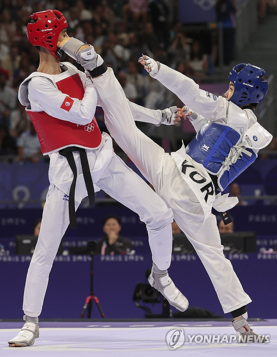 세계 1위 잠재운 박태준의 회심의 발차기