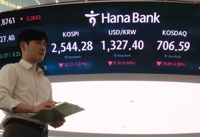 코스피, 외국인 '팔자'에 4일 연속 내리막…코스닥 2.5%↓(종합)