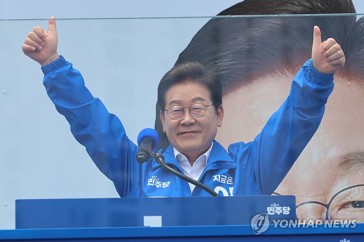 [대선 D-3] 이재명, 연이틀 충청 공략 집중…마지막 주말 경부선 유세전