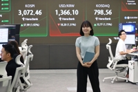 코스피 중동 불안 완화에 급등 3,070대…코스닥 800선 목전