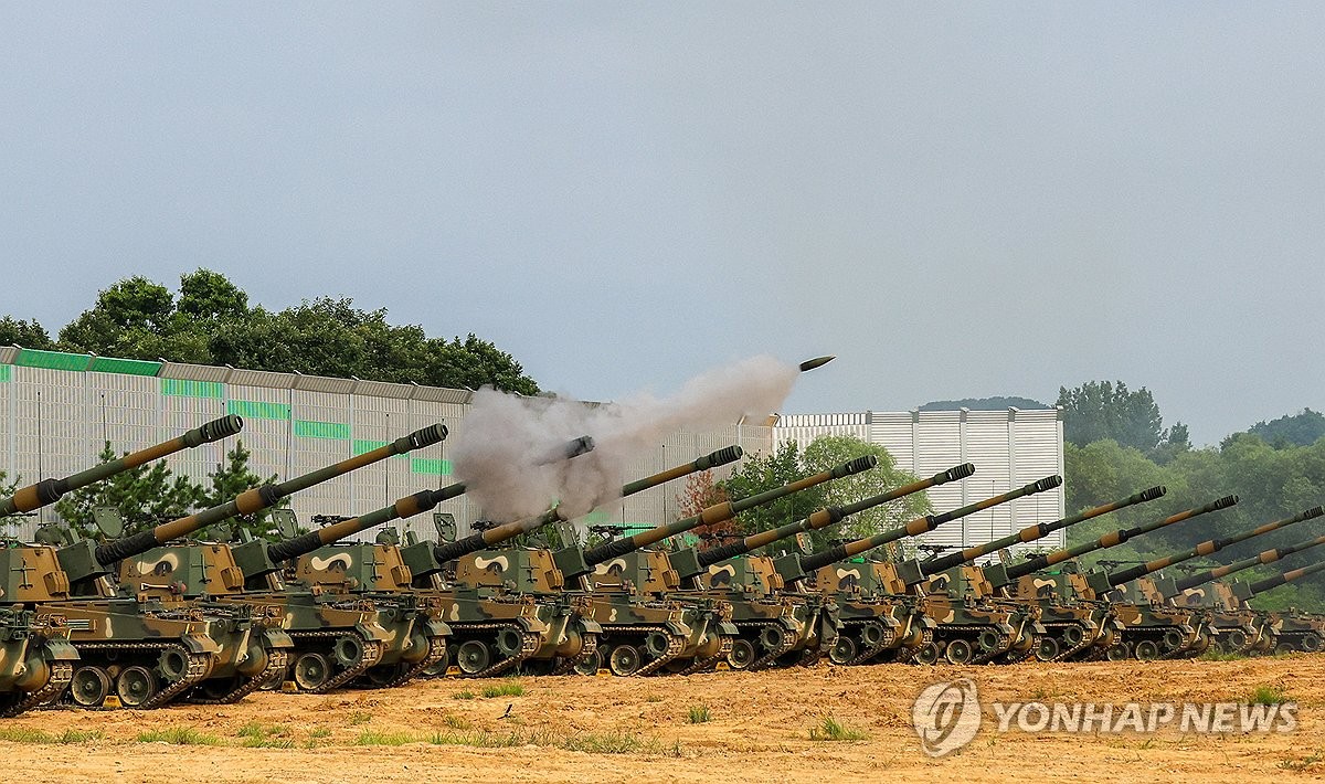 K9A1 자주포 사격 훈련