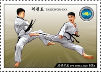 N.K. stamps on Korean martial arts taekwondo