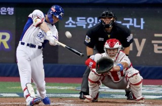 김재환 투런포 '쾅'…김경문호, 평가전서 푸에르토리코 제압